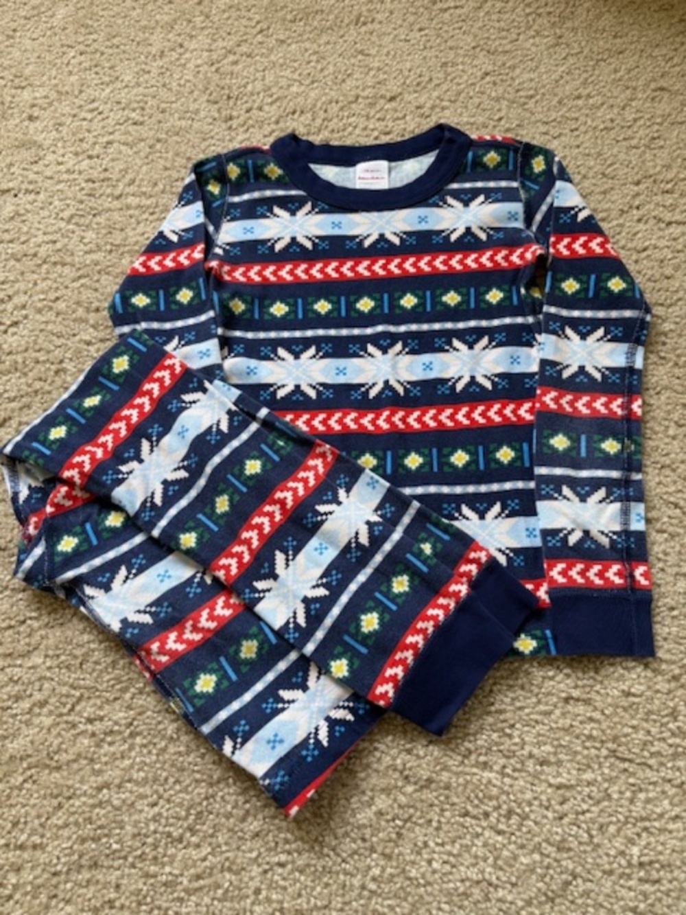 Hanna Andersson Kids Pajama Set US 8 130 cm Organic Cotton